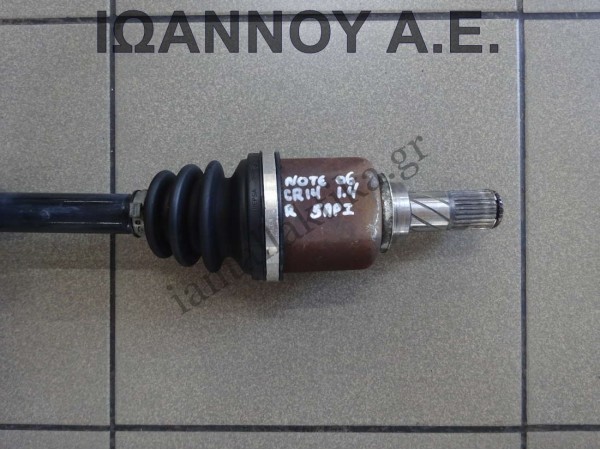 ΗΜΙΑΞΟΝΙΟ ΕΜΠΡΟΣ ΔΕΞΙΟ 5ΑΡΙ CR14 1.4cc NISSAN NOTE 2006 - 2013