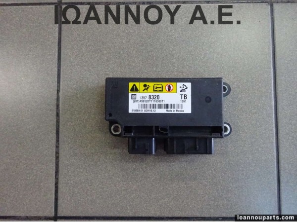 ΕΓΚΕΦΑΛΟΣ AIRBAG ΑΕΡΟΣΑΚΩΝ 13578320 TB 410869 01 SDM10.12 OPEL INSIGNIA 2008 - 2014