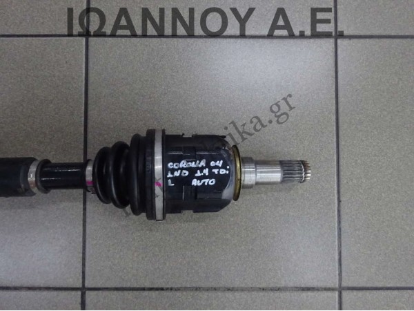 ΗΜΙΑΞΟΝΙΟ ΕΜΠΡΟΣ ΑΡΙΣΤΕΡΟ ΑΥΤΟΜΑΤΟ 1ND 1.4cc TDI TOYOTA COROLLA 2004 - 2008