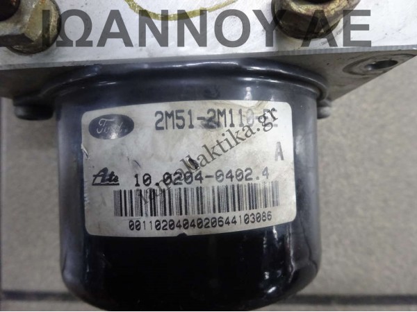 ΜΟΝΑΔΑ ABS 2M51-2M110-EE 10.0204-0402.4 10.0925-0119.3 5WK84031 FORD FIESTA 2002 - 2005