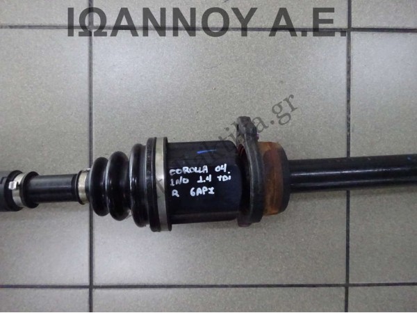 ΗΜΙΑΞΟΝΙΟ ΕΜΠΡΟΣ ΔΕΞΙΟ 6ΑΡΙ 1ND 1.4cc TDI TOYOTA COROLLA 2004 - 2008