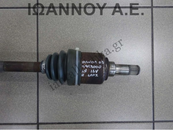 ΗΜΙΑΞΟΝΙΟ ΕΜΠΡΟΣ ΔΕΞΙΟ 6ΑΡΙ 169A3000 1.4cc 16V FIAT PANDA 2003 - 2012