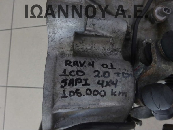 ΣΑΣΜΑΝ 5ΑΡΙ 1CD 2.0cc TDI 4X4 105.000ΧΛΜ TOYOTA RAV 4 2001 - 2006