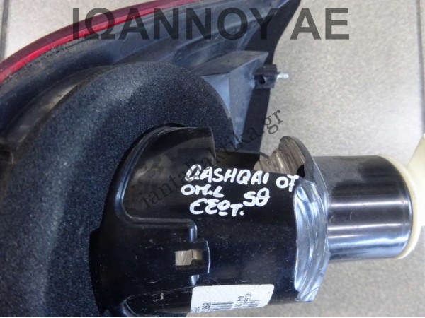 ΦΑΝΑΡΙ ΠΙΣΩ ΑΡΙΣΤΕΡΟ ΕΣΩΤΕΡΙΚΟ 26555-JD800 89071063 NISSAN QASHQAI 5ΘΥΡΟ 2007 - 2010