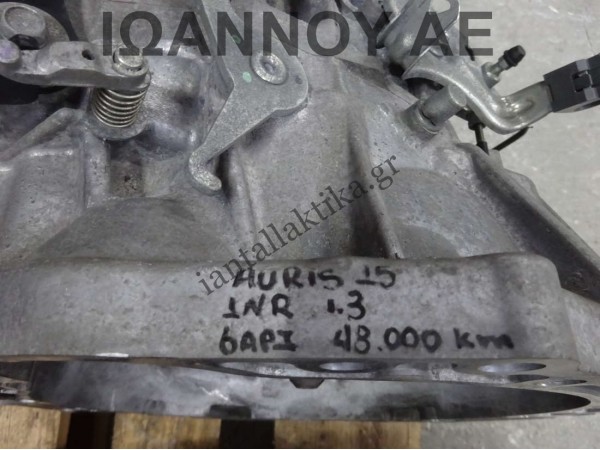 ΣΑΣΜΑΝ 6ΑΡΙ 1NR 1.3cc 48.000ΧΛΜ TOYOTA AURIS 2015