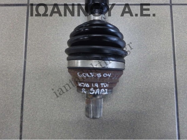 ΗΜΙΑΞΟΝΙΟ ΕΜΠΡΟΣ ΔΕΞΙΟ 5ΑΡΙ 1K0407272GM 2G MJ BJB 1.9cc TDI VW GOLF 5 2004 - 2008