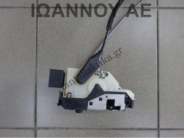 ΚΛΕΙΔΑΡΙΑ ΠΟΡΤΑΣ ΕΜΠΡΟΣ ΔΕΞΙΑ 9685351480 6PIN CITROEN C4 5ΘΥΡΟ 2011 - 2014