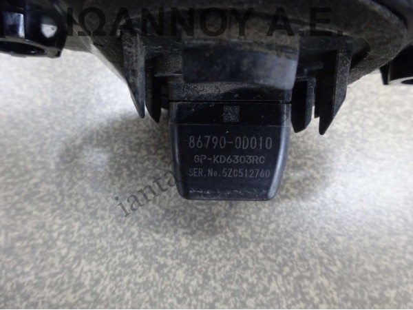 ΚΑΜΕΡΑ ΟΠΙΣΘΟΠΟΡΕΙΑΣ 86790-0D010 GP-KD6303RC TOYOTA YARIS 2014 - 2016