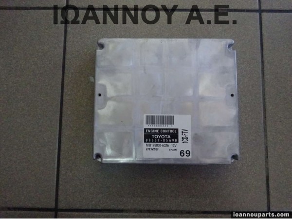 ΕΓΚΕΦΑΛΟΣ ΜΗΧΑΝΗΣ 89661-05690 MB175800-6326 1CD-FTV TOYOTA AVENSIS 2002 - 2006