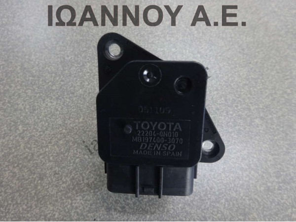 ΜΕΤΡΗΤΗΣ ΜΑΖΑΣ ΑΕΡΑ 22204-0N010 MB197400-3070 TOYOTA AVENSIS 2006 - 2009