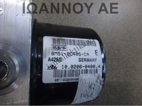 ΜΟΝΑΔΑ ABS 8M51-2C405-CA 10.0206-0400.4 10.0960-0136.3 28.5600-0405.3 FORD FOCUS 2008 - 2011