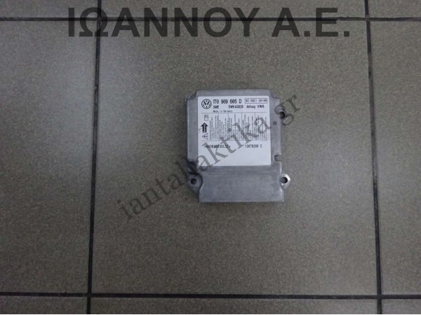 ΕΓΚΕΦΑΛΟΣ AIRBAG ΑΕΡΟΣΑΚΩΝ 1T0909605D 5WK43828 02 H021 S0100 VW TOURAN 2007 - 2010