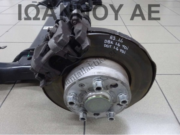 ΑΞΟΝΑΣ ΠΙΣΩ ΜΕ ΔΙΣΚΟΥΣ 5Q0501049BJ DBK DGT 1.6cc TDI AUDI A3 2016 - 2020