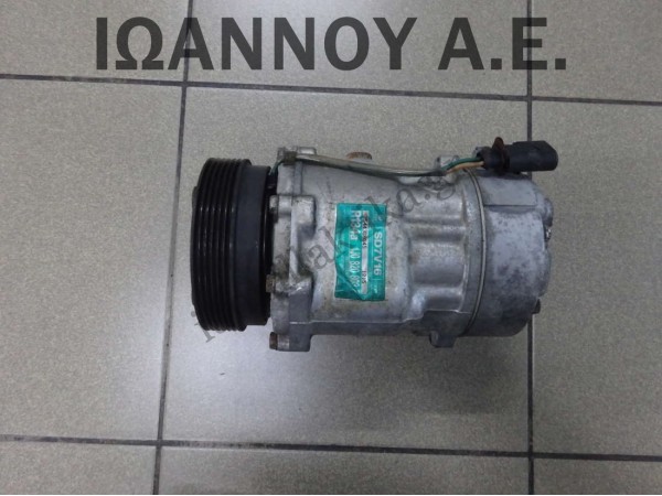 ΚΟΜΠΡΕΣΕΡ A/C SANDEN 1J0820803F SD7V16 AUS 1.6cc 16V VW GOLF 4 1998 - 2004