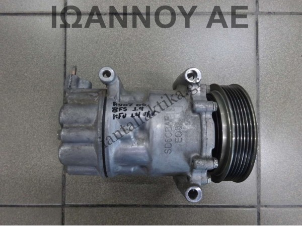 ΚΟΜΠΡΕΣΕΡ A/C 9659875780 SD6C12 8FS 1.4cc KFU 1.4cc 16V PEUGEOT 207 2006 - 2014