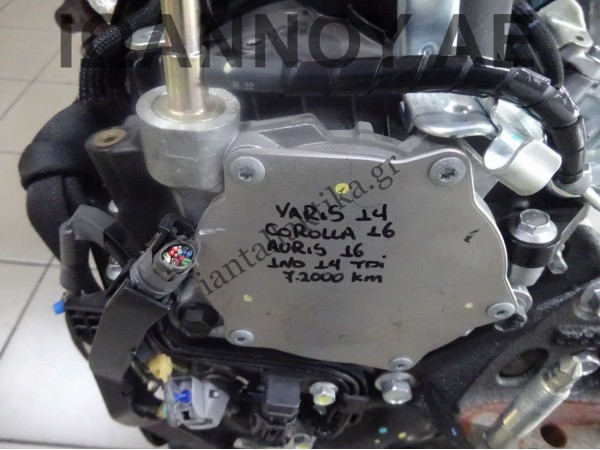 ΜΗΧΑΝΗ ΚΙΝΗΤΗΡΑΣ 1ND 1.4 TDI 7.2000 ΧΛΜ TOYOTA YARIS TOYOTA COROLLA TOYOTA AURIS 2014 - 2016